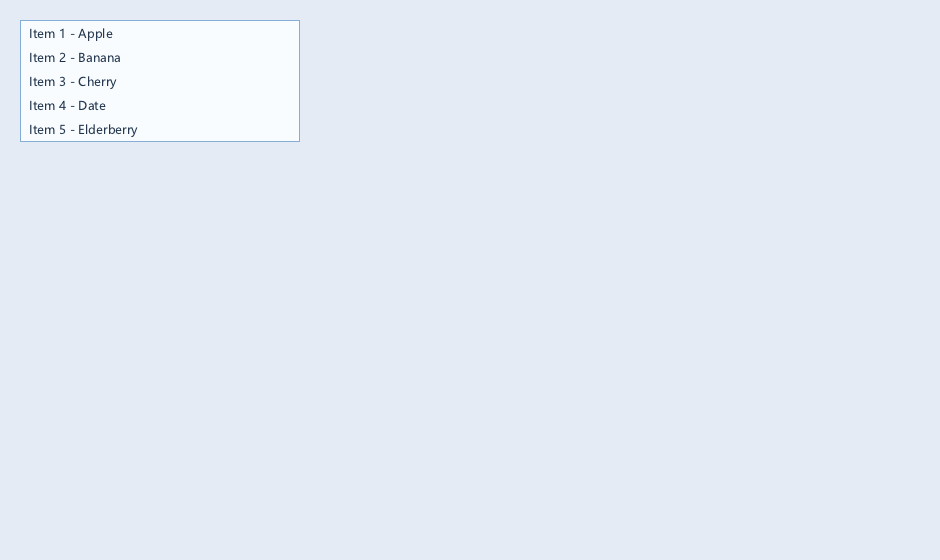 ListView 列表效果